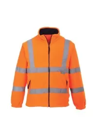 Portwest F300 Hi-Vis Mesh Lined Fleece Orange
