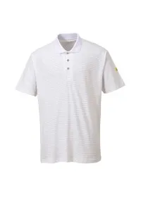 Portwest AS21 Antistatic ESD Polo Shirt White