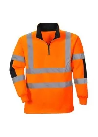 Portwest B308 Xenon Rugby Sweatshirt Orange