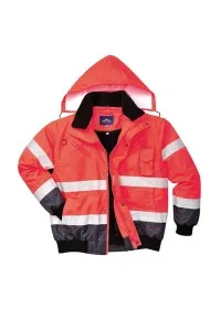Portwest C465 3in1 Bomber Jacket 3:2 Red-Nav