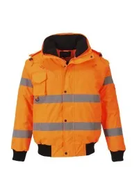 Portwest C467 Hi-Vis 3 in 1 Bomber Jacket Orange