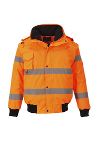Portwest C467 Hi-Vis 3 in 1 Bomber Jacket Orange