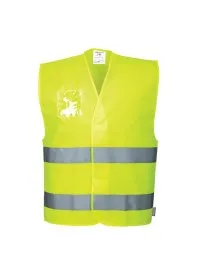 Portwest C475 Hi-Vis 2-Band Vest ID Yellow