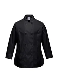 Portwest C837 Rachel Chef Jacket Black