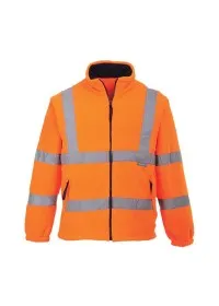 Portwest F300 Hi-Vis Mesh Lined Fleece Orange