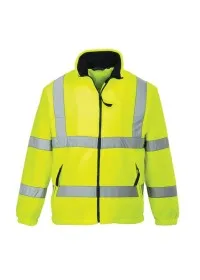 Portwest F300 Hi-Vis Mesh Lined Fleece Yellow