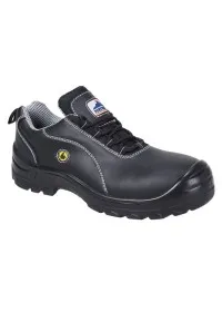 Portwest FC02 ESD Leather Safety ShoeS1 Black