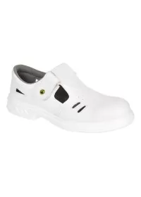 Portwest FW48 Steelite ESD Safe Sandal S1CL3 White