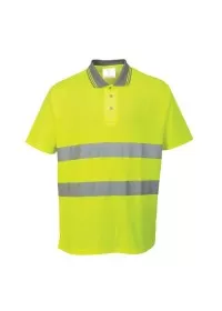 Portwest S171 Cotton Comfort Polo Shirt Yellow