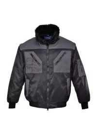 Portwest PJ20 Pilot Jacket 2-Tone Black-Grey