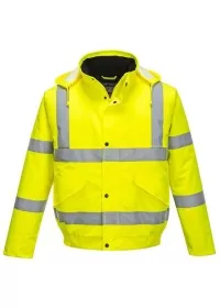 Portwest S463 Hi-Vis Bomber Jacket Yellow
