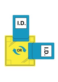 Portwest ID20 Sew-On ID Holder(Pk50) Clear