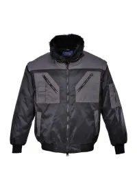 Portwest PJ20 Pilot Jacket 2-Tone Black-Grey
