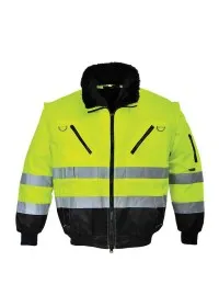 Portwest PJ50 Hi-Vis 3in1 Pilot Jacket Yellow