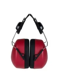 Portwest PW42 ClipOn Ear Muffs EN352 Red