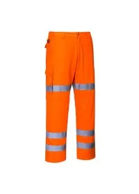 Portwest RT49 Hi-Vis 3-Band Combat Trousers Orange