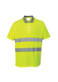 Portwest S171 Cotton Comfort Polo Shirt Yellow