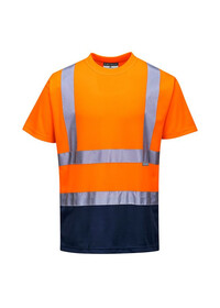 Portwest S378 Hi-Vis 2-Tone T-Shirt Ora-Nav