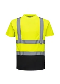 Portwest S378 Hi-Vis 2-Tone T-Shirt Yellow