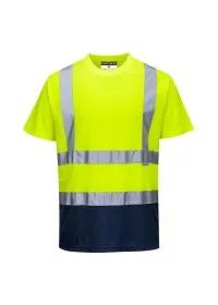 Portwest S378 Hi-Vis 2-Tone T-Shirt Yell-Nav