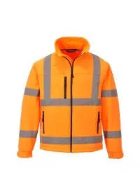 Portwest S424 Hi-Vis Softshell Jacket Orange