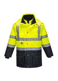 Portwest S426 Hi-Vis 7in1 Contrast Jacket Yell-Nav