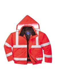 Portwest S463 Hi-Vis Bomber Jacket Red