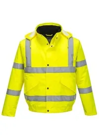 Portwest S463 Hi-Vis Bomber Jacket Yellow