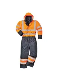 Portwest S485 Contrast Coverall Lined Ora-Nav