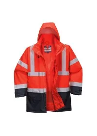 Portwest S768 5in1 Hi-Vis Executive Jacket Red-Nav