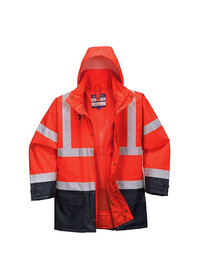 Portwest S768 5in1 Hi-Vis Executive Jacket Red-Nav
