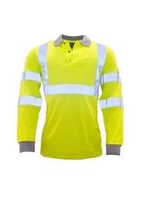 Portwest FR77 Modaflame Hi-Vis Polo Shirt Yellow