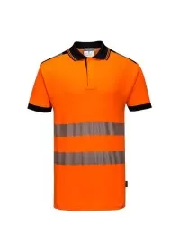 Portwest T180 Vision Hi-Vis Polo Shirt Orange