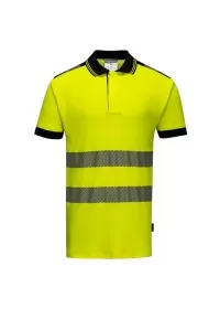Portwest T180 Vision Hi-Vis Polo Shirt Yellow