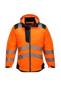Portwest T400 Vision Hi-Vis RainJacket Orange