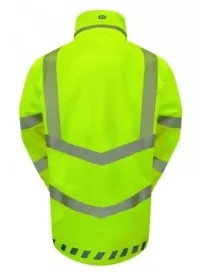 Waterproof breathable hi vis coat yellow Pulsar EVO100
