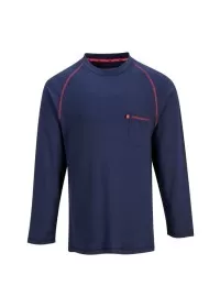 Portwest FR01 Bizflame Crew Neck T-Shirt Navy
