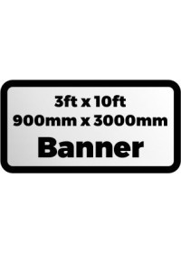 Custom Printed Banner 3ftx10ft 900x3000mm