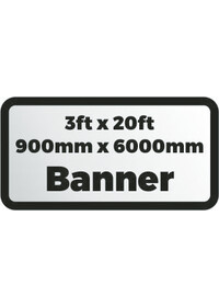 Custom Printed Banner 3ftx20ft 900x6000mm