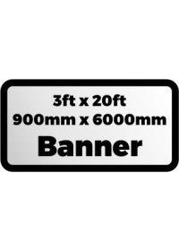 Custom Printed Banner 3ftx20ft 900x6000mm