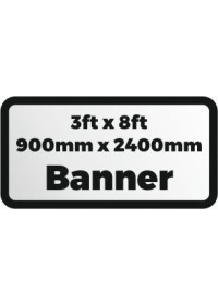 Custom Printed Banner 3ftx8ft 900x2400mm