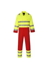 Portwest FR90 Bizflame Services Coverall Yellow