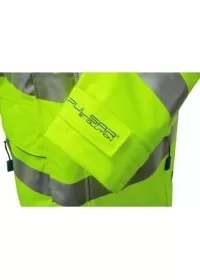 Waterproof breathable hi vis coat yellow Pulsar EVO100