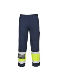 Portwest MV26 Hi-Vis Modaflame Trousers Yell-Nav