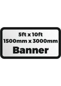Custom Printed banner 5ftx10ft 1500x3000mm