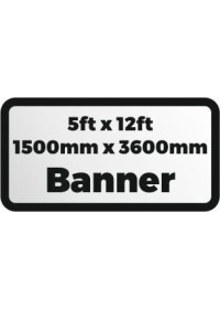 Custom Printed banner 5ftx12ft 1500x3600mm
