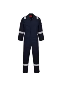 Portwest AF73 Araflame Silver Coverall Navy
