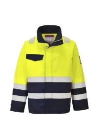 Portwest MV25 Hi-Vis Modaflame Jacket Yell-Nav