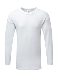 Long Sleeve Thermal Vest White