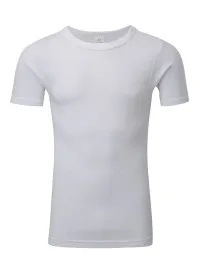 Short Sleeve Thermal Vest White